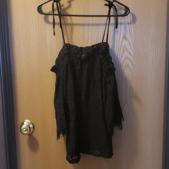 I jeans by Buffalo off the shoulder lace top - Picture 2 of 8